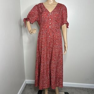 Cupshe Red Polka Dot Maxi Dress